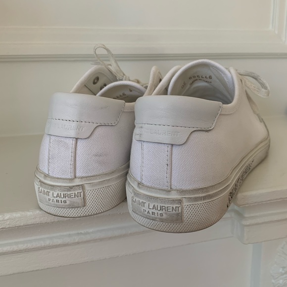 Saint Laurent Malibu distressed effect sneakers - Picture 3 of 4